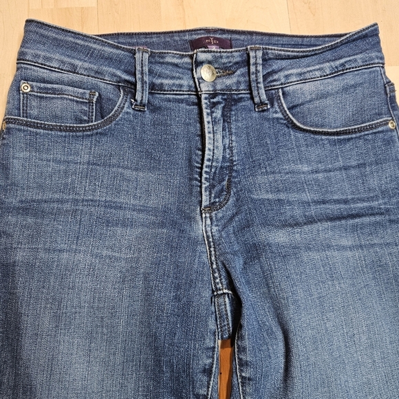 NYDJ Leanne Boyfriend Jeans Mid-rise Denim Cuffed Pants size 2 - Picture 7 of 9